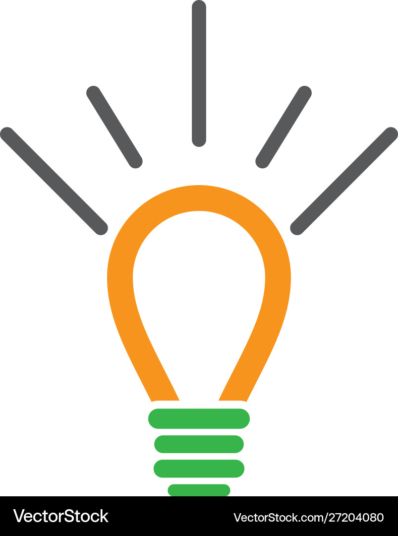 Lightbulb icon Lightbulb icon vector image