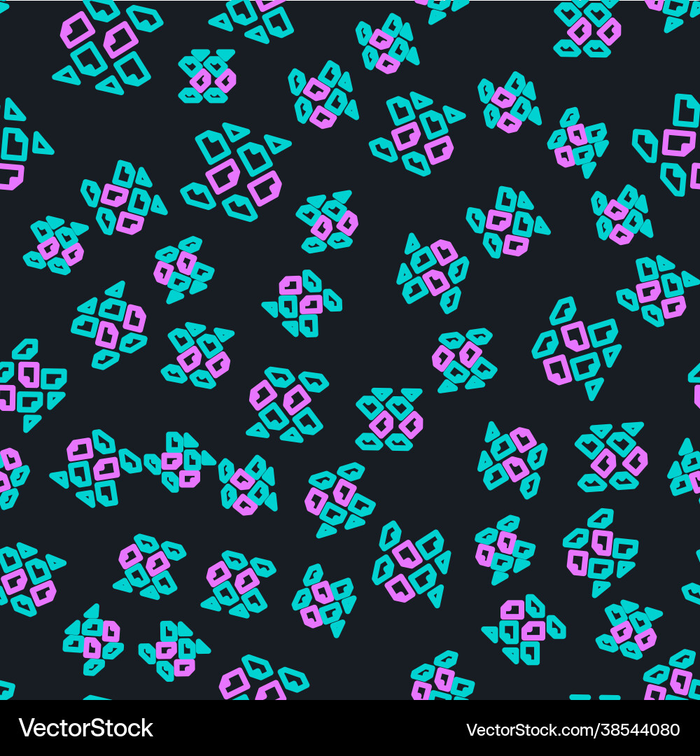 Line data stream icon isolated seamless pattern Line data stream icon isolated seamless pattern vector image