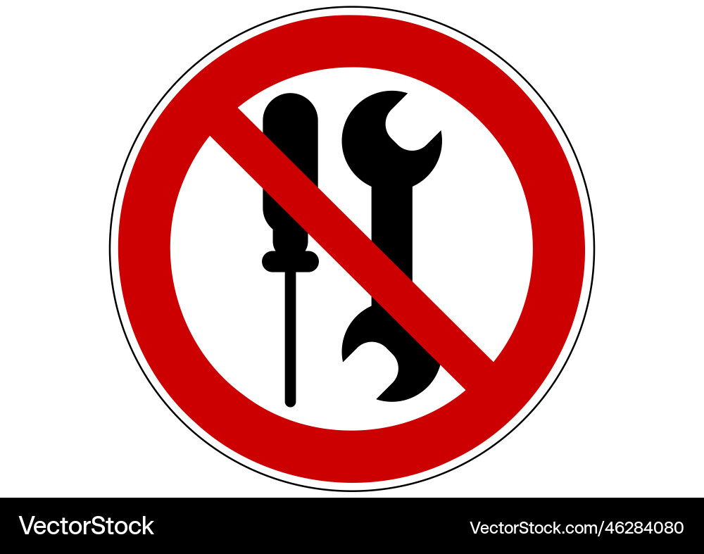 Restricted Access - Do Not Service Vector Image