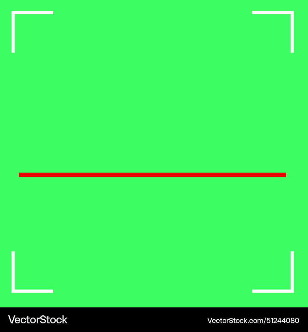 Scan sign qr code red bar Scan sign qr code red bar vector image