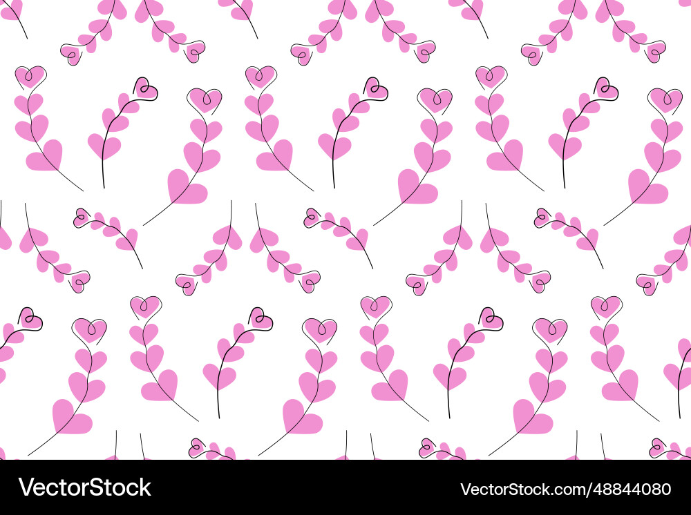 Seamless pattern of abstract brunches by color Seamless pattern of abstract brunches by color vector image