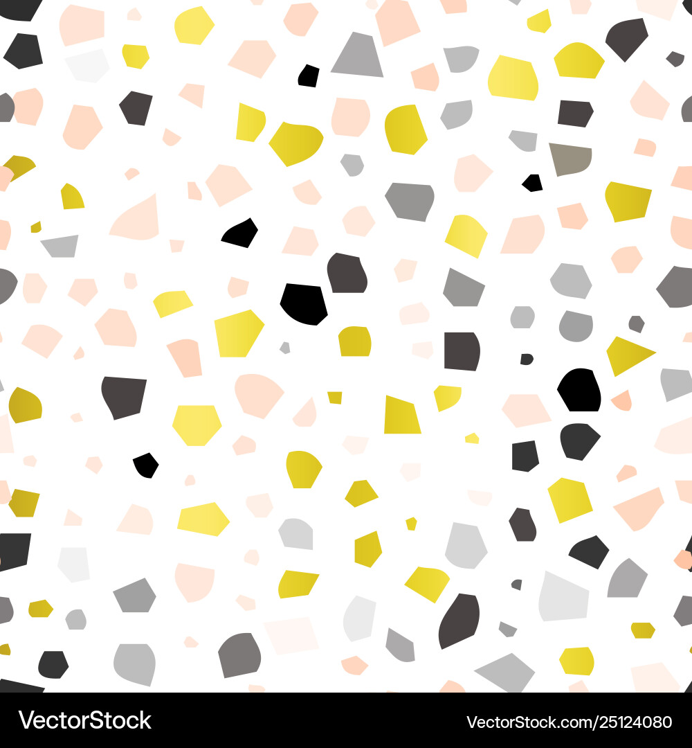 Seamless terrazzo pattern background Vector Image