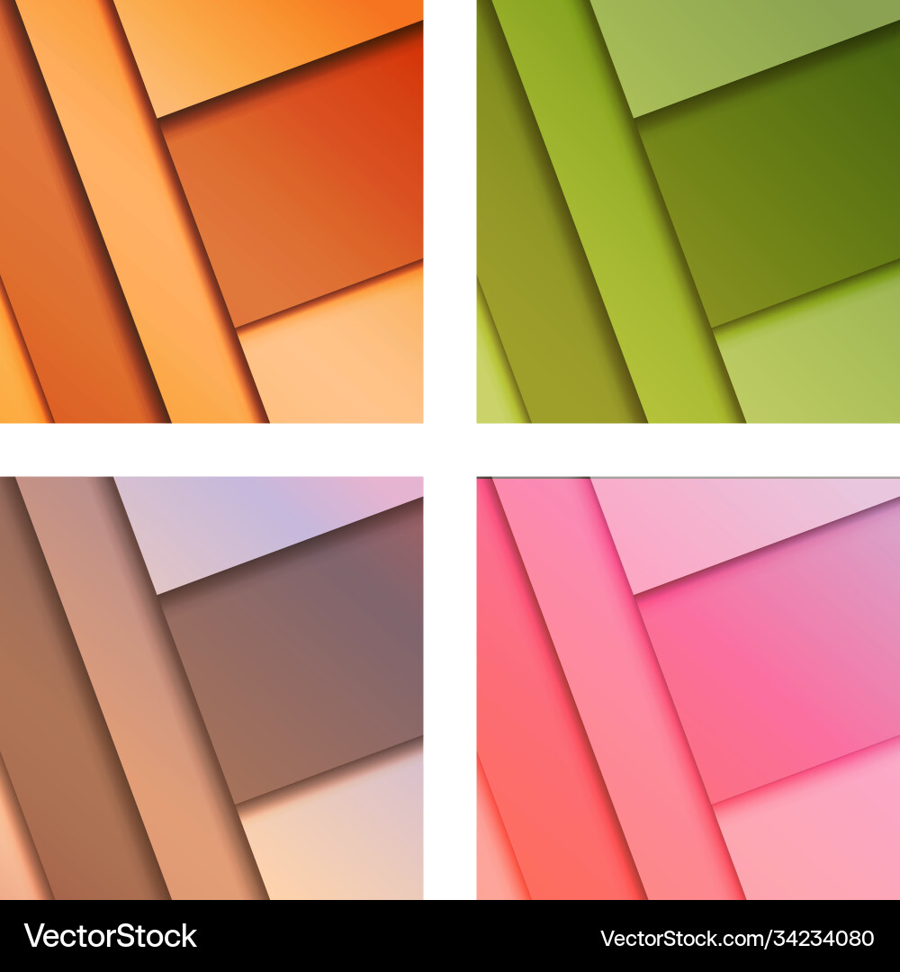 Set abstract backgroundsmodern colorful Set abstract backgroundsmodern colorful vector image