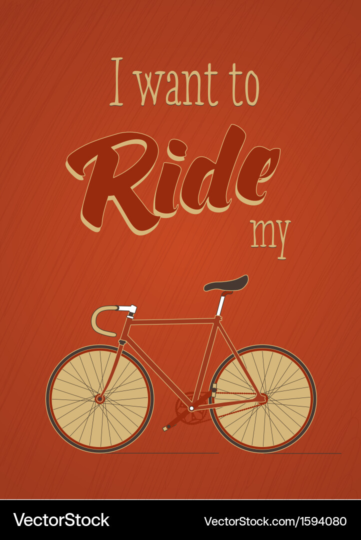 Template with bicycle theme Vector Image