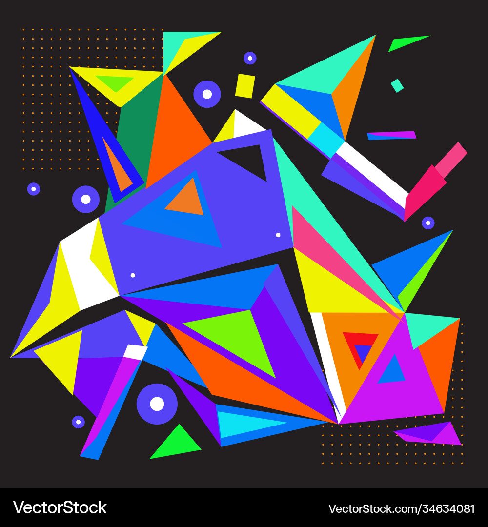 Abstract modern triangles background pattern vector image