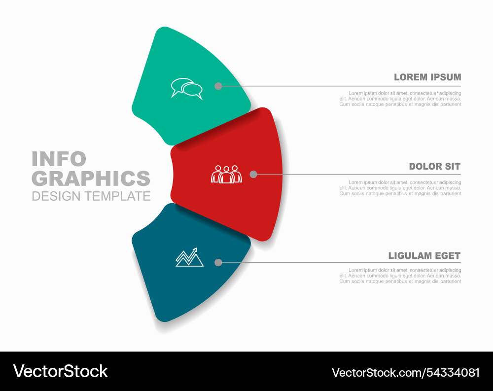 Infographic Template with Circular Elements Vector Image