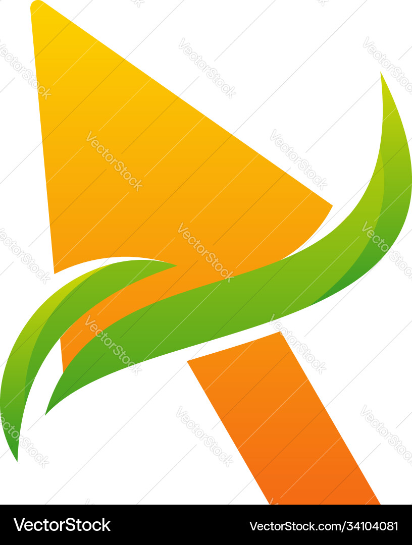 Online cursor logo designs with swoosh Online cursor logo designs with swoosh vector image