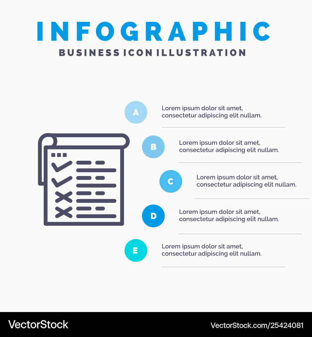 Prüfbericht Qa blaue Infografiken Prüfbericht Qa blaue Infografiken vektorbild