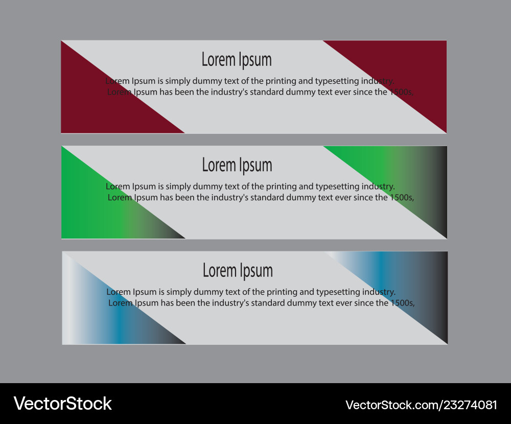 Set of abstract design templates Vector Image