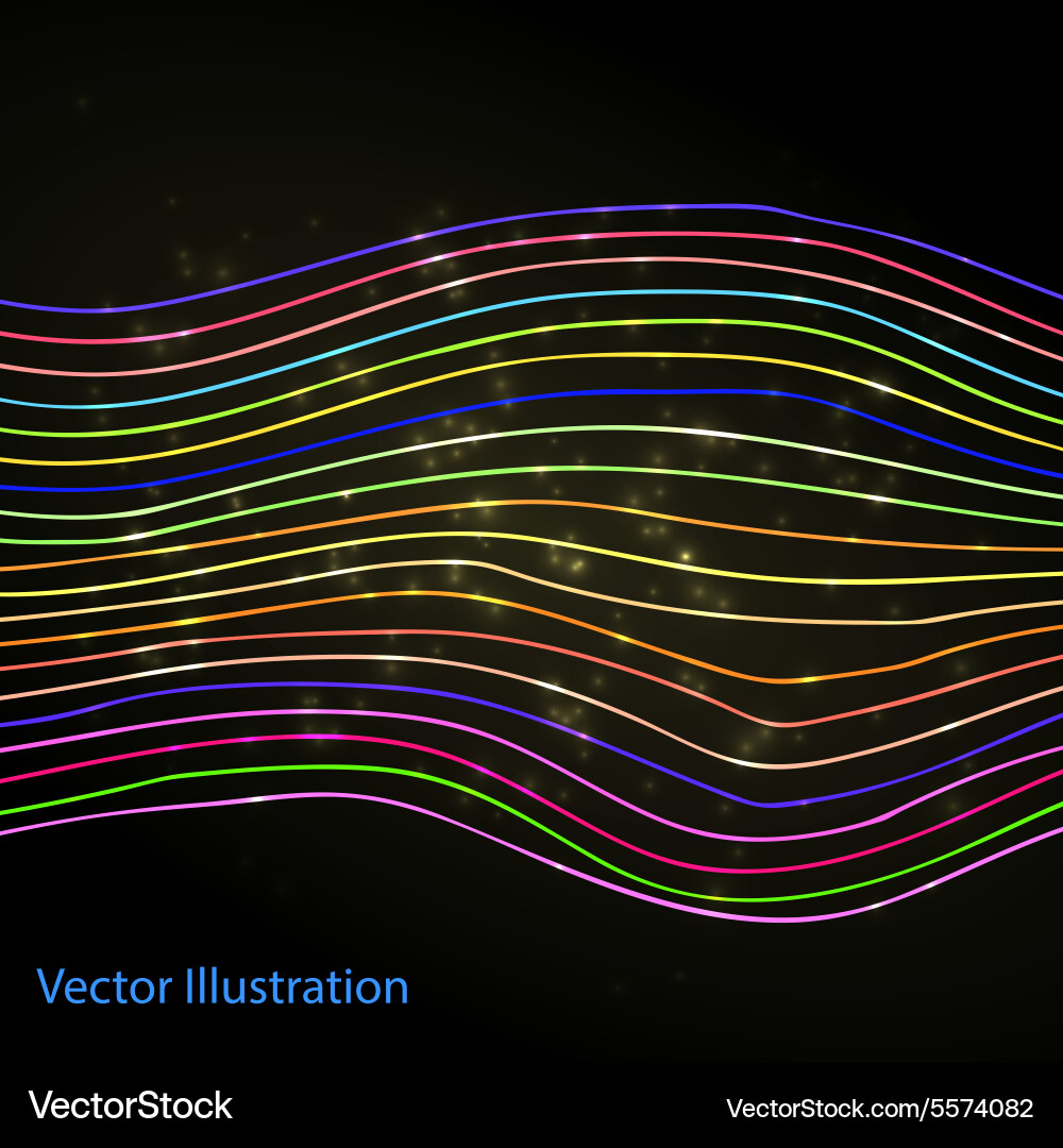Abstract colorful lines background vector image