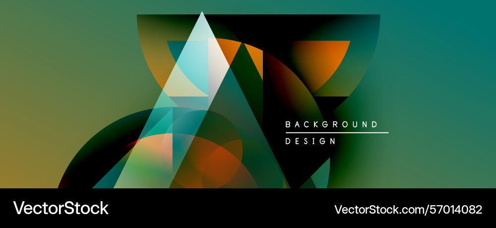 Abstract geometric shapes blend creating vibrant Abstract geometric shapes blend creating vibrant vector image
