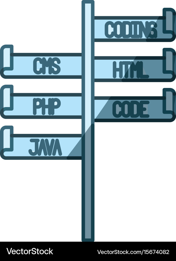 Blue shading silhouette of bar with programming vector image