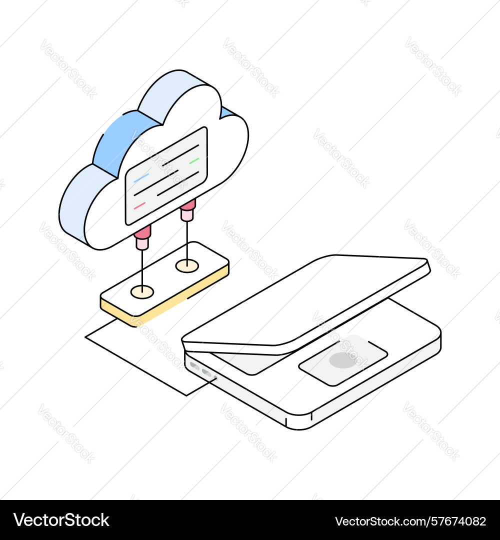 Cloud connection Vector Image