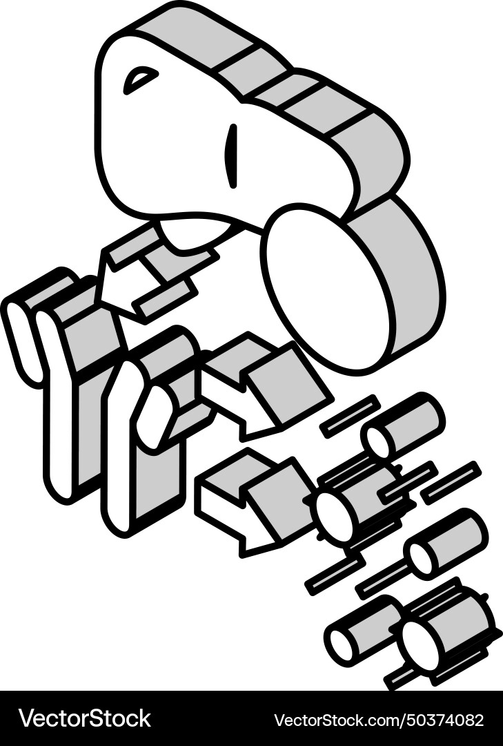 Complement system isometric icon Complement system isometric icon Vector Image