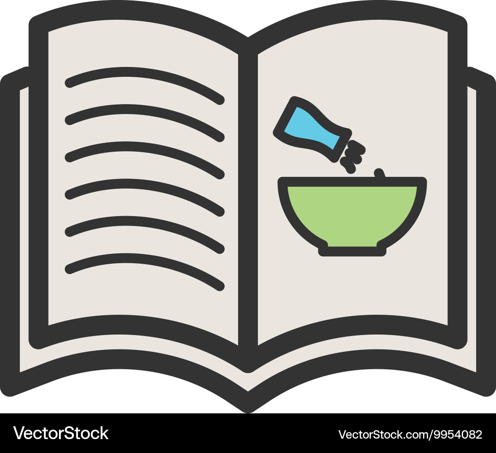 Cookbook vector image