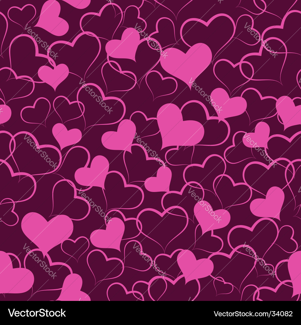 Heart Valentine Pattern vector image
