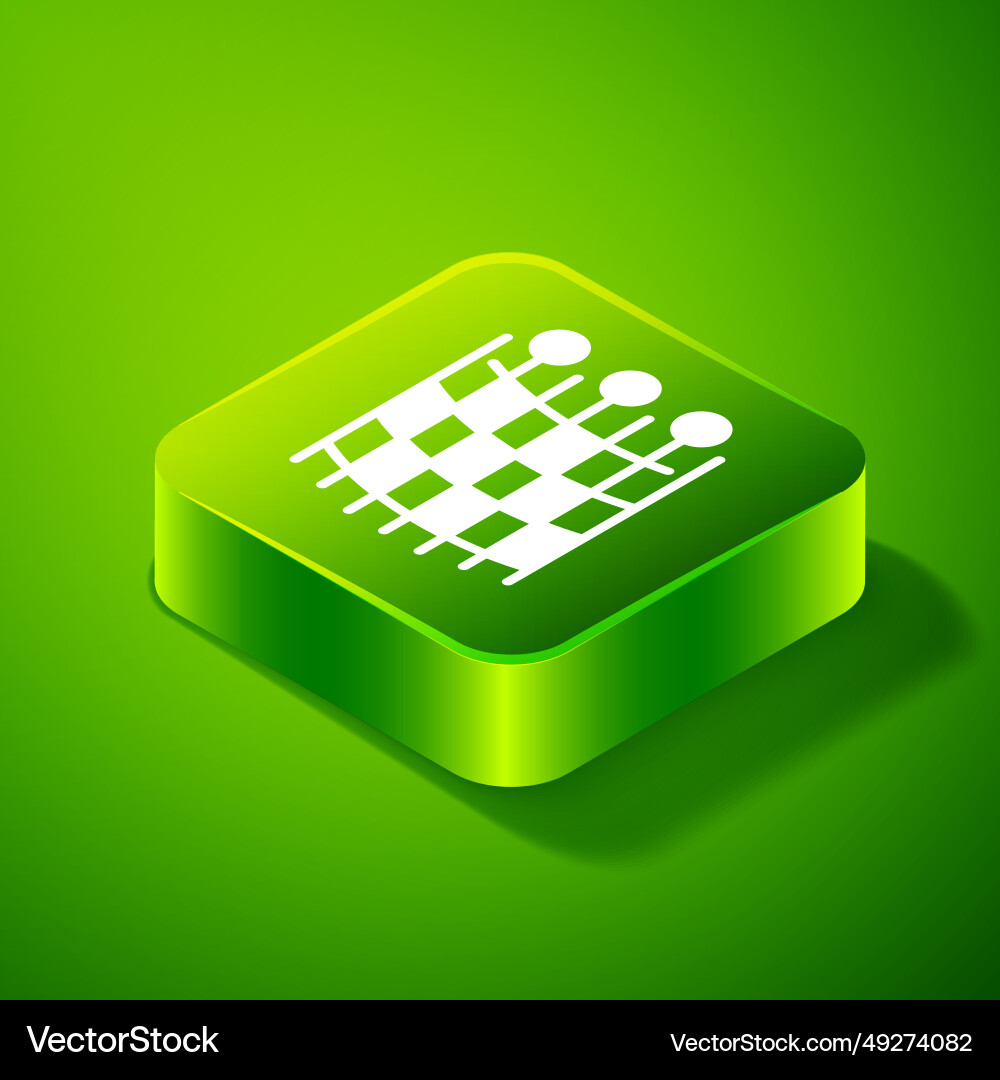 Isometric fishing net pattern icon isolated Isometric fishing net pattern icon isolated vector image