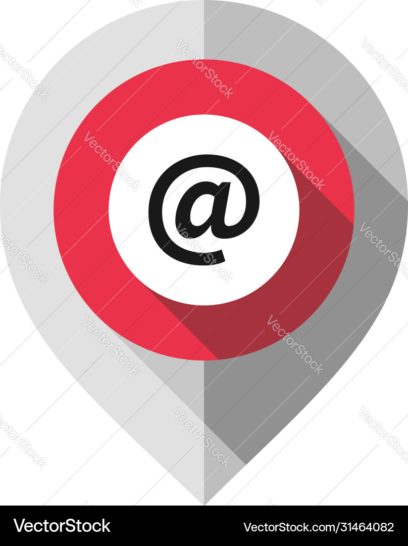 Map pin internet symbol gps pointer folded from Map pin internet symbol gps pointer folded from Vector Image