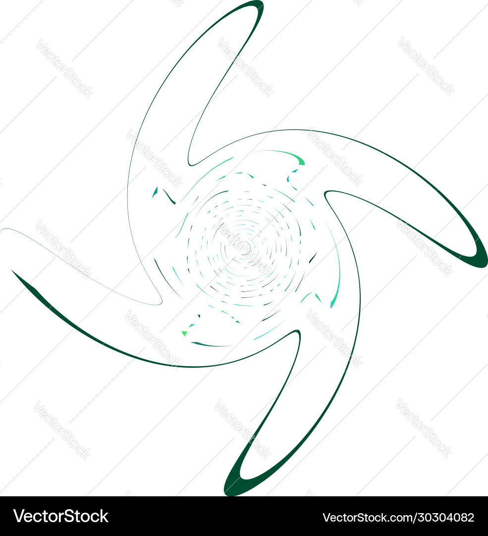 Monochrome cyclic cycle concentric rings revolved Vector Image
