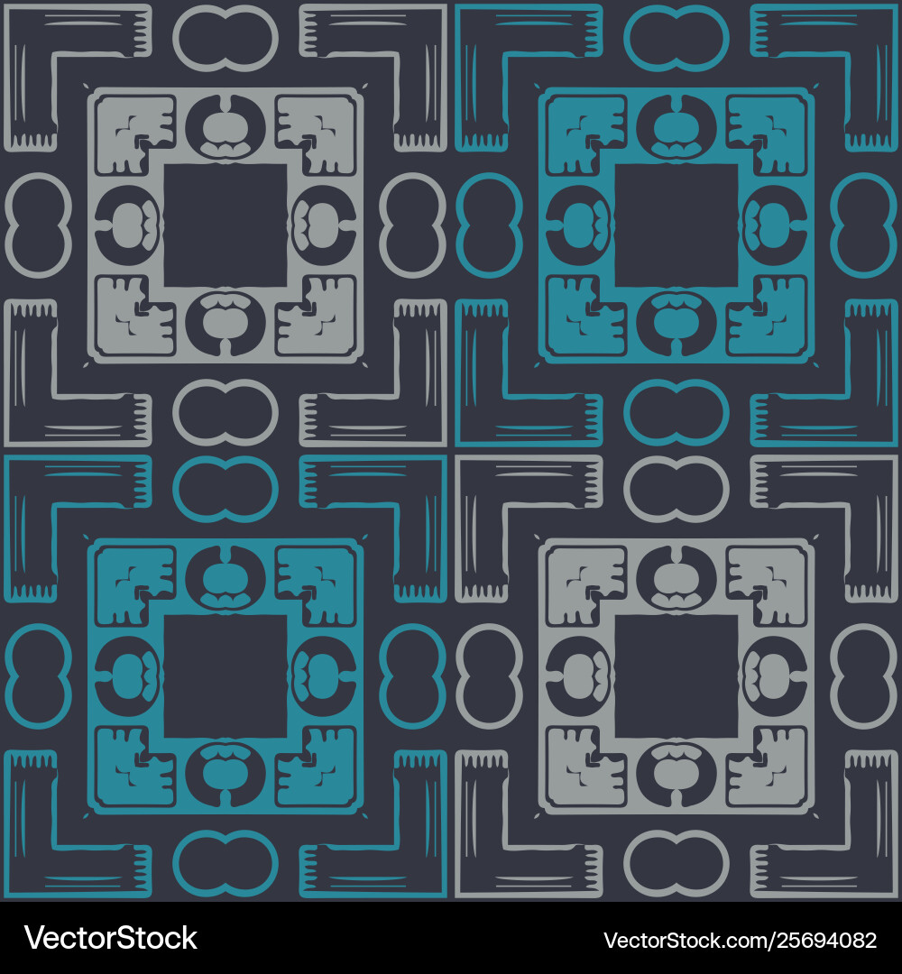 Rectangular geometric computer generated seamless vector image