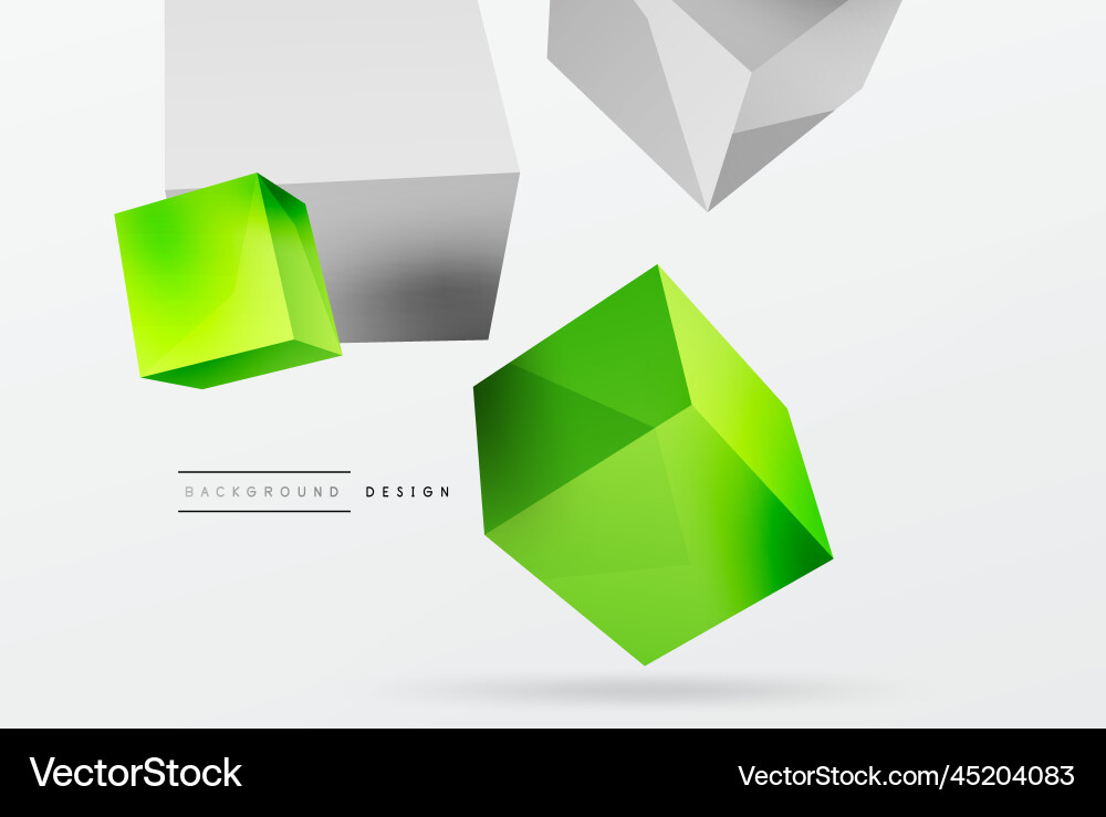 3d cubes abstract background composition 3d cubes abstract background composition Vector Image