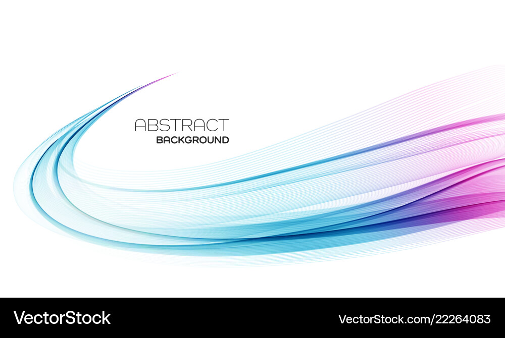Abstract Color Flow Wave Background vector image