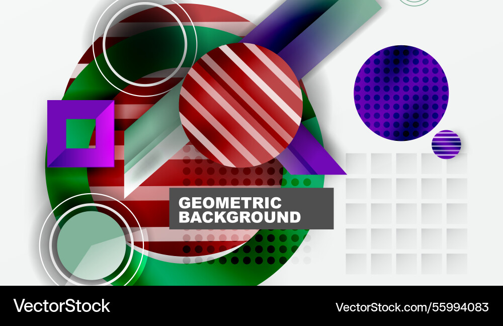 Abstract design with layered geometric shapes Vector Image