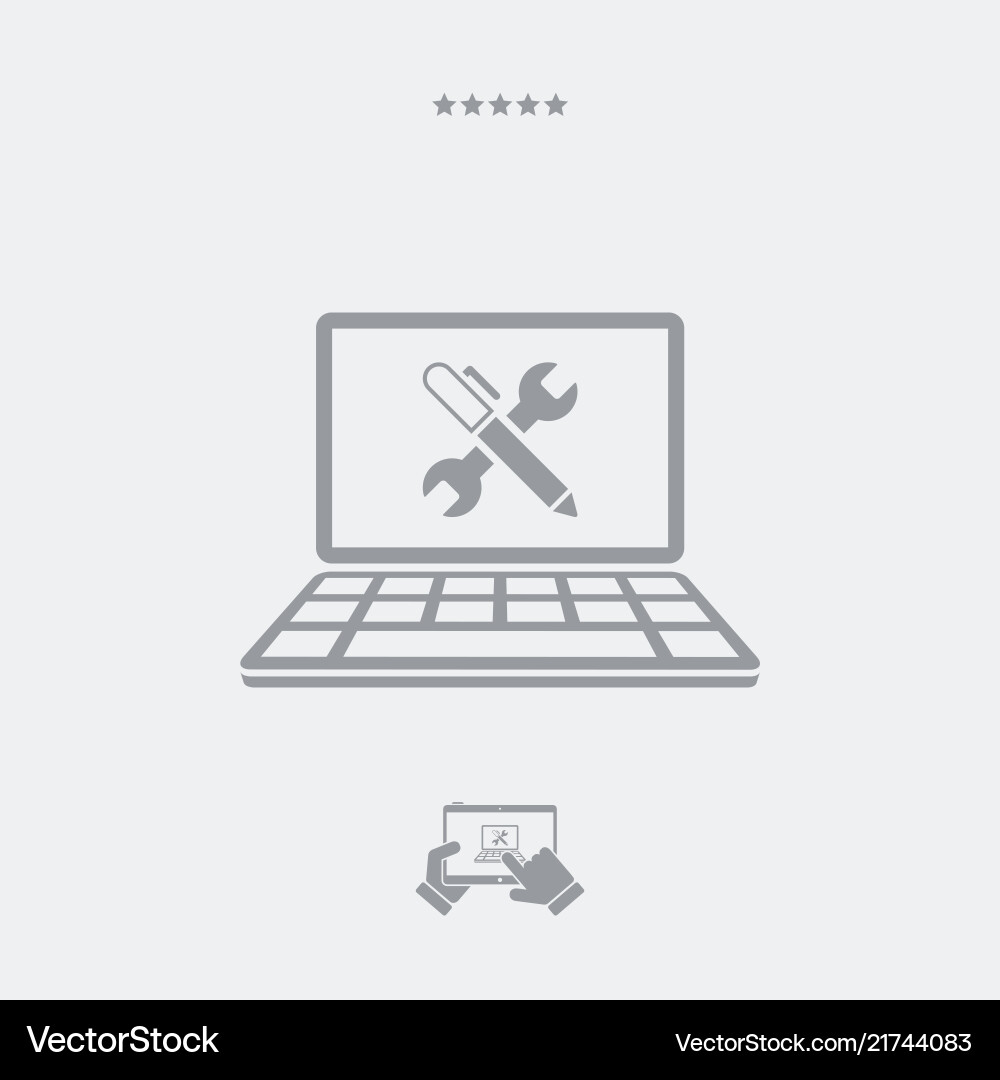 Application for project and design vector image