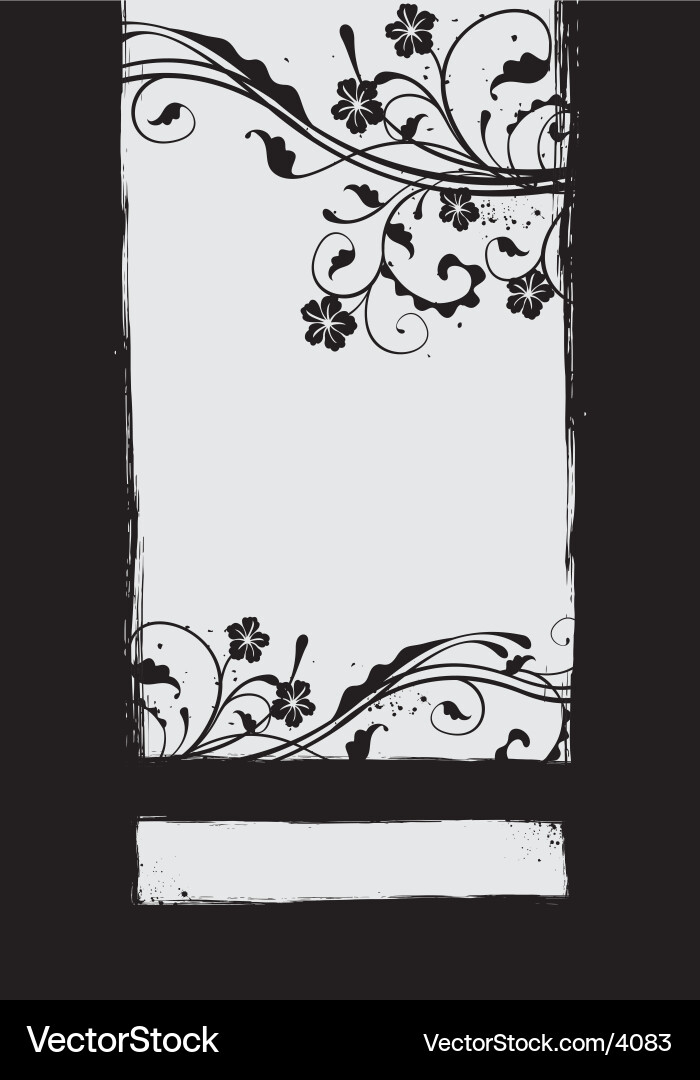Botanical Branch Border Vector Image