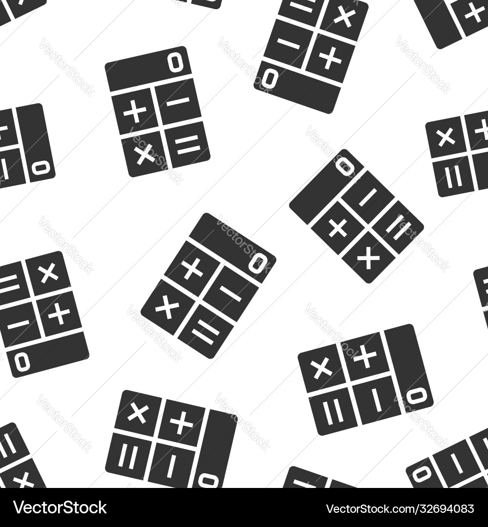 Calculator icon in flat style calculate on white Calculator icon in flat style calculate on white vector image