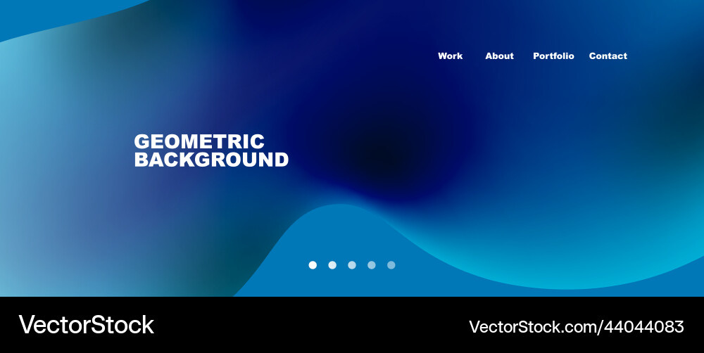 Flowing gradient colors and round elements Vector Image