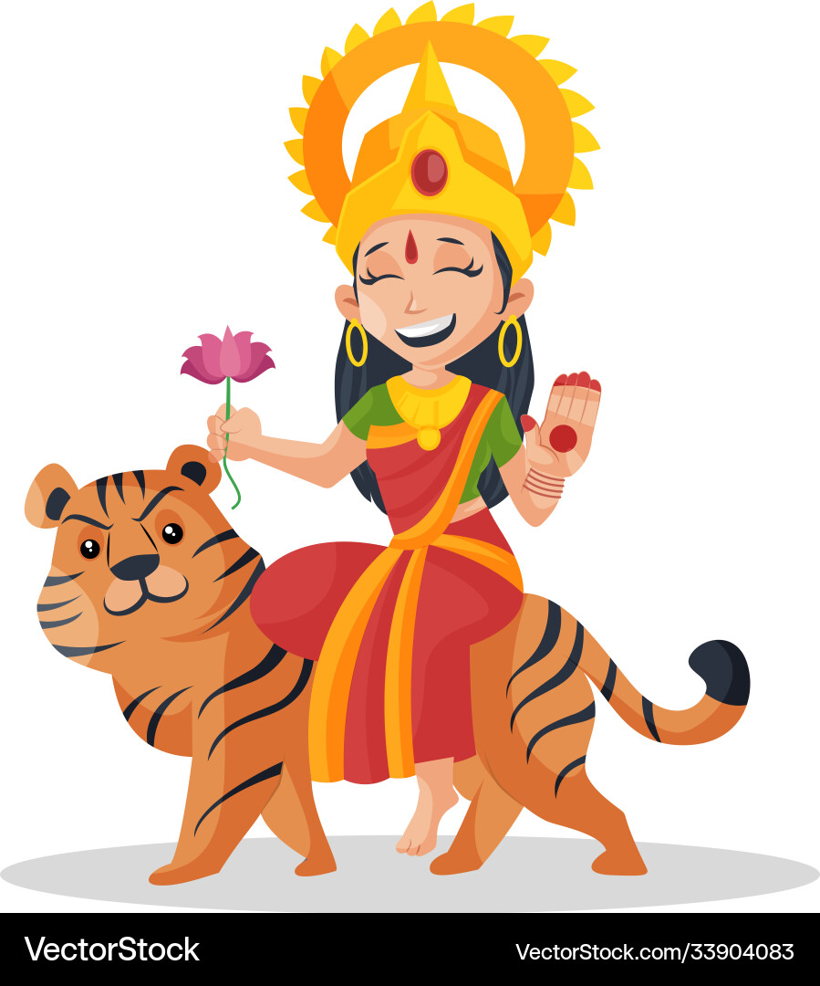 Goddess durga Goddess durga vector image