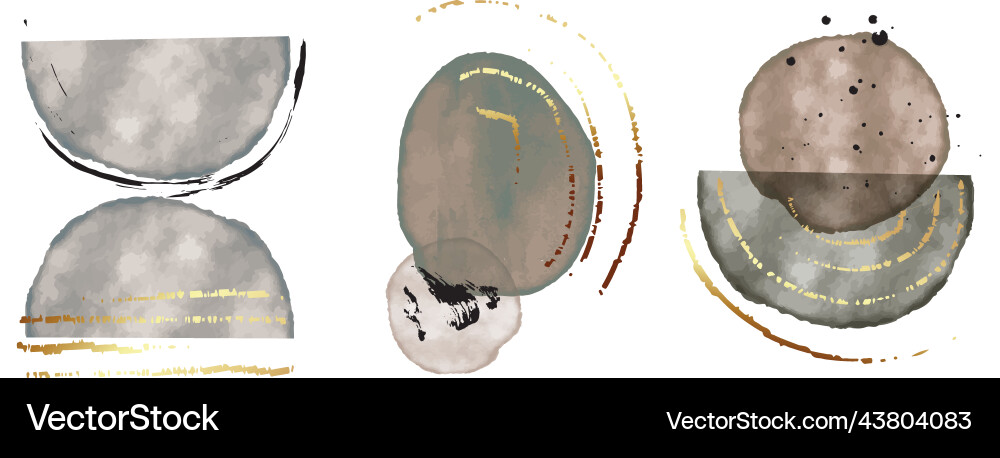 Memphis abstract shape in grey color design Vector Image