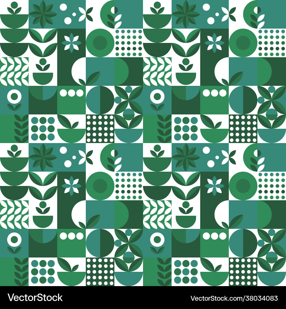 Microgreen pattern geometry in abstract style Microgreen pattern geometry in abstract style Vector Image