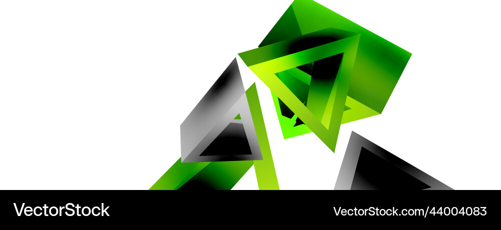 Triangle abstract background 3d basic Triangle abstract background 3d basic Vector Image