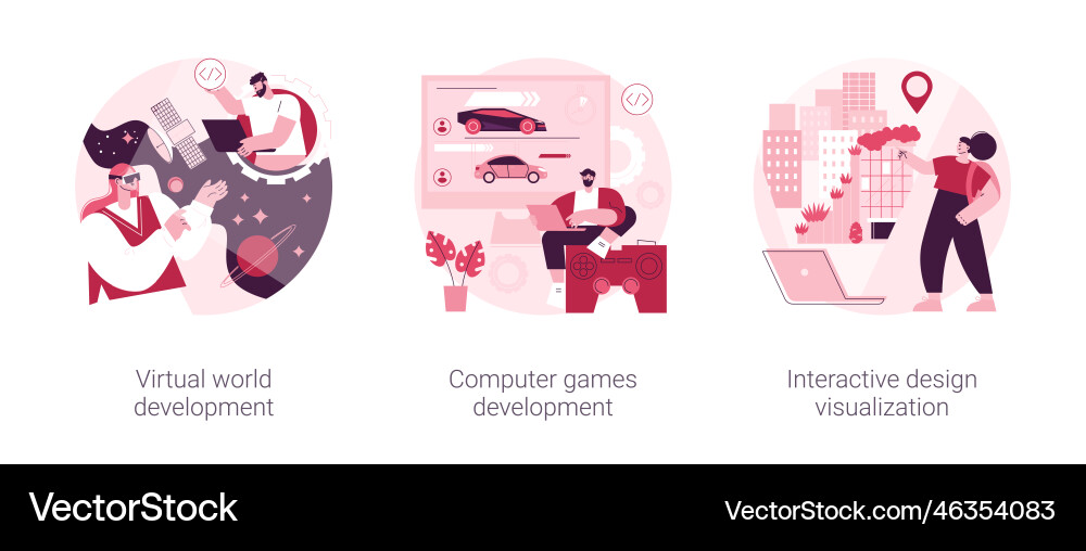 Web programming abstract concept Web programming abstract concept vector image