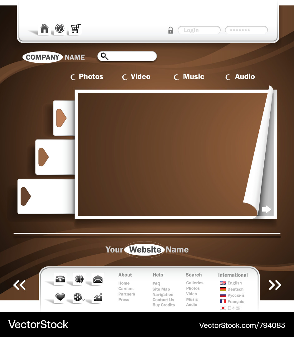 Website design Vector Image
