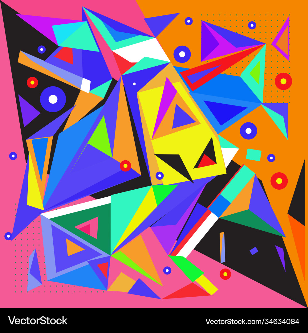 Abstract modern triangles background pattern vector image