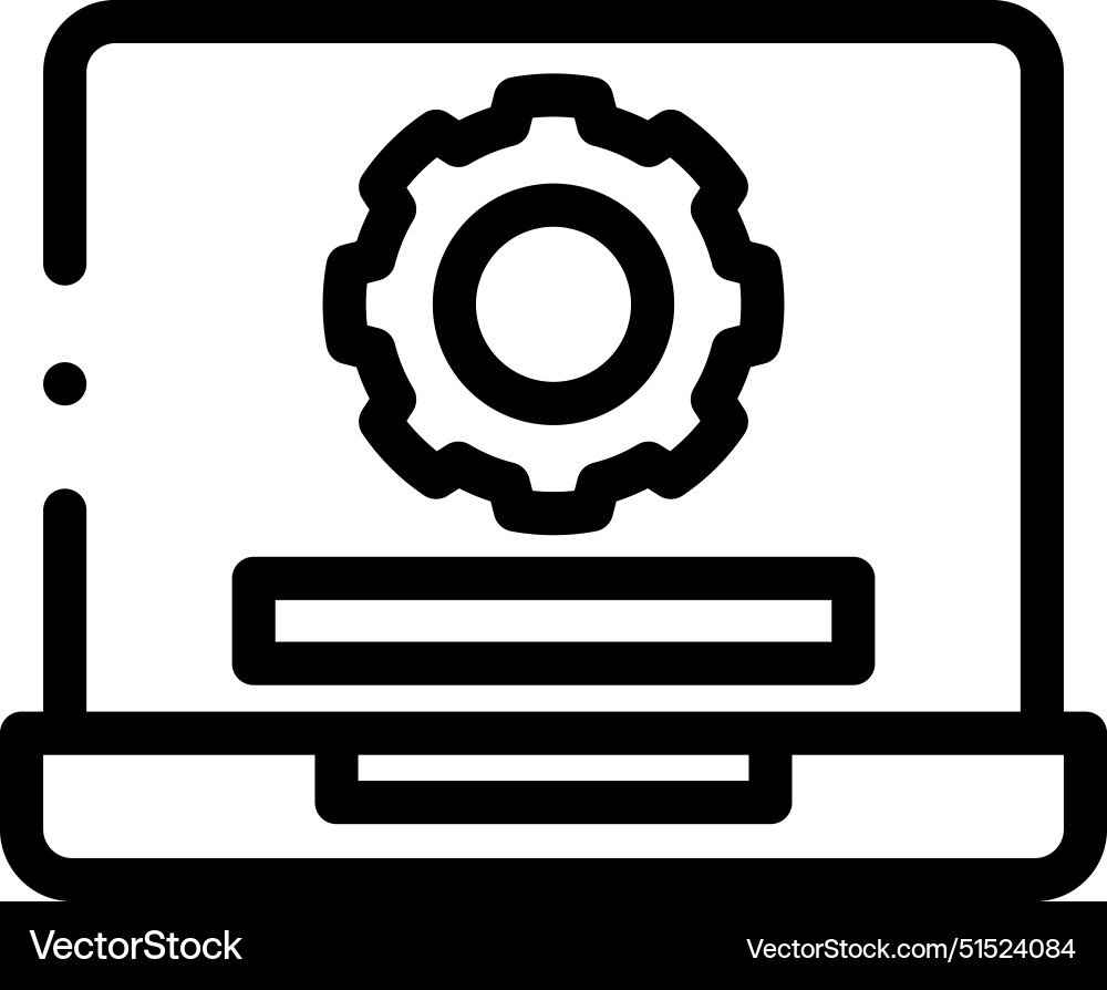 Bar icon thin linear style design isolated Vector Image
