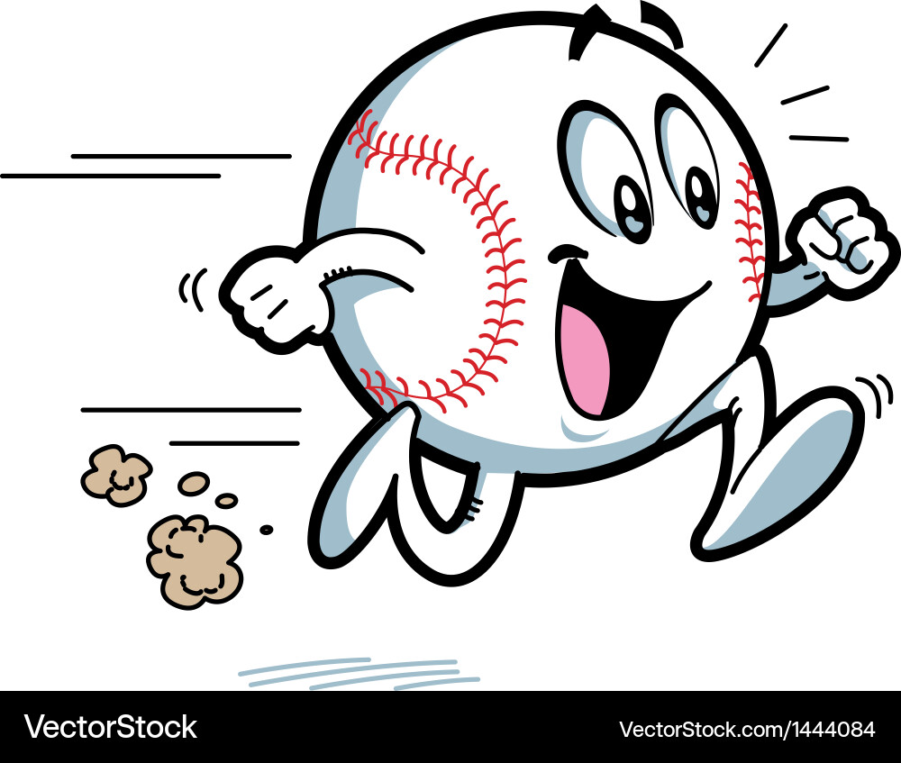Cheerful Baseball Player vector image