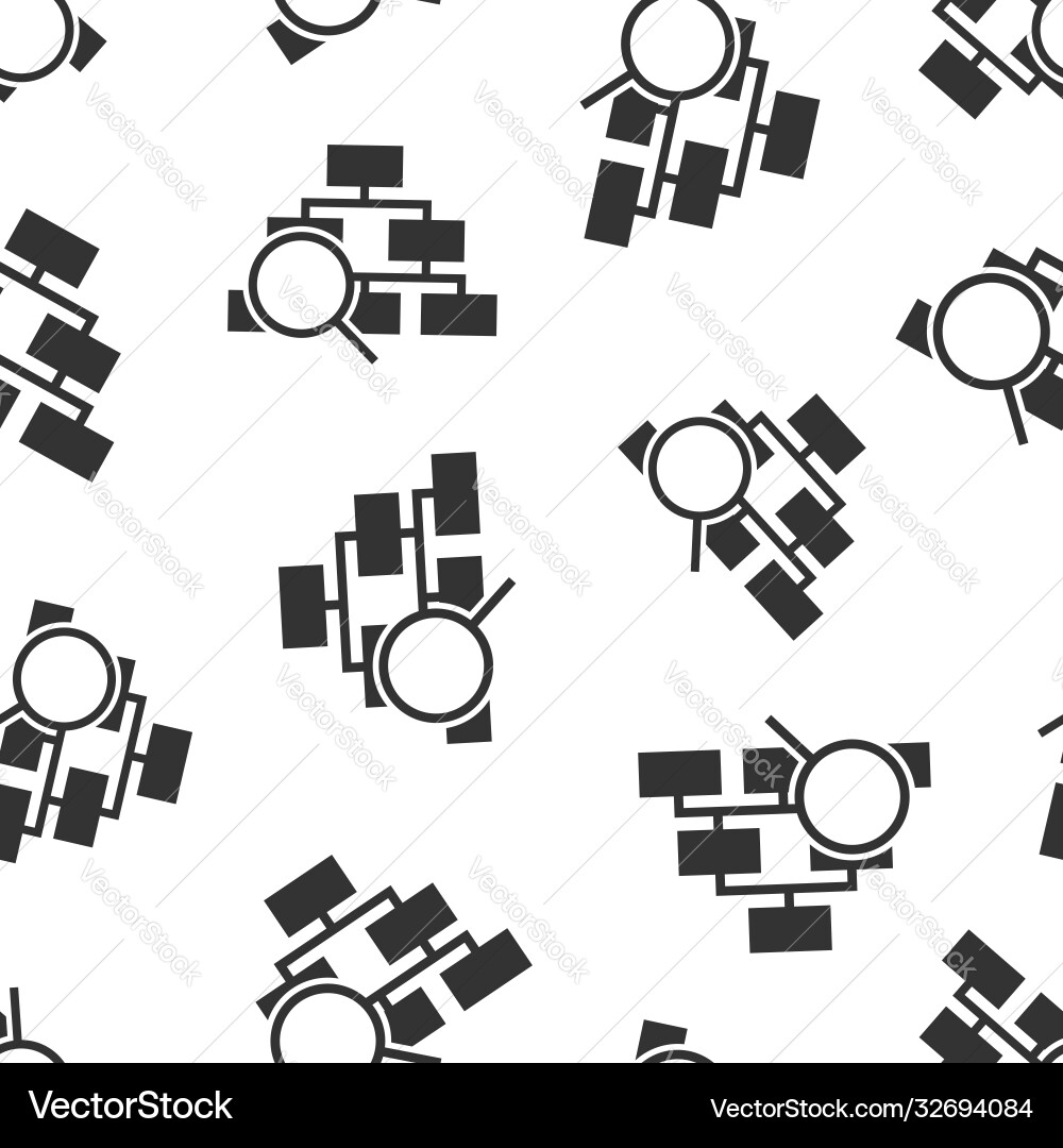 Hierarchy diagram icon in flat style structure Hierarchy diagram icon in flat style structure Vector Image