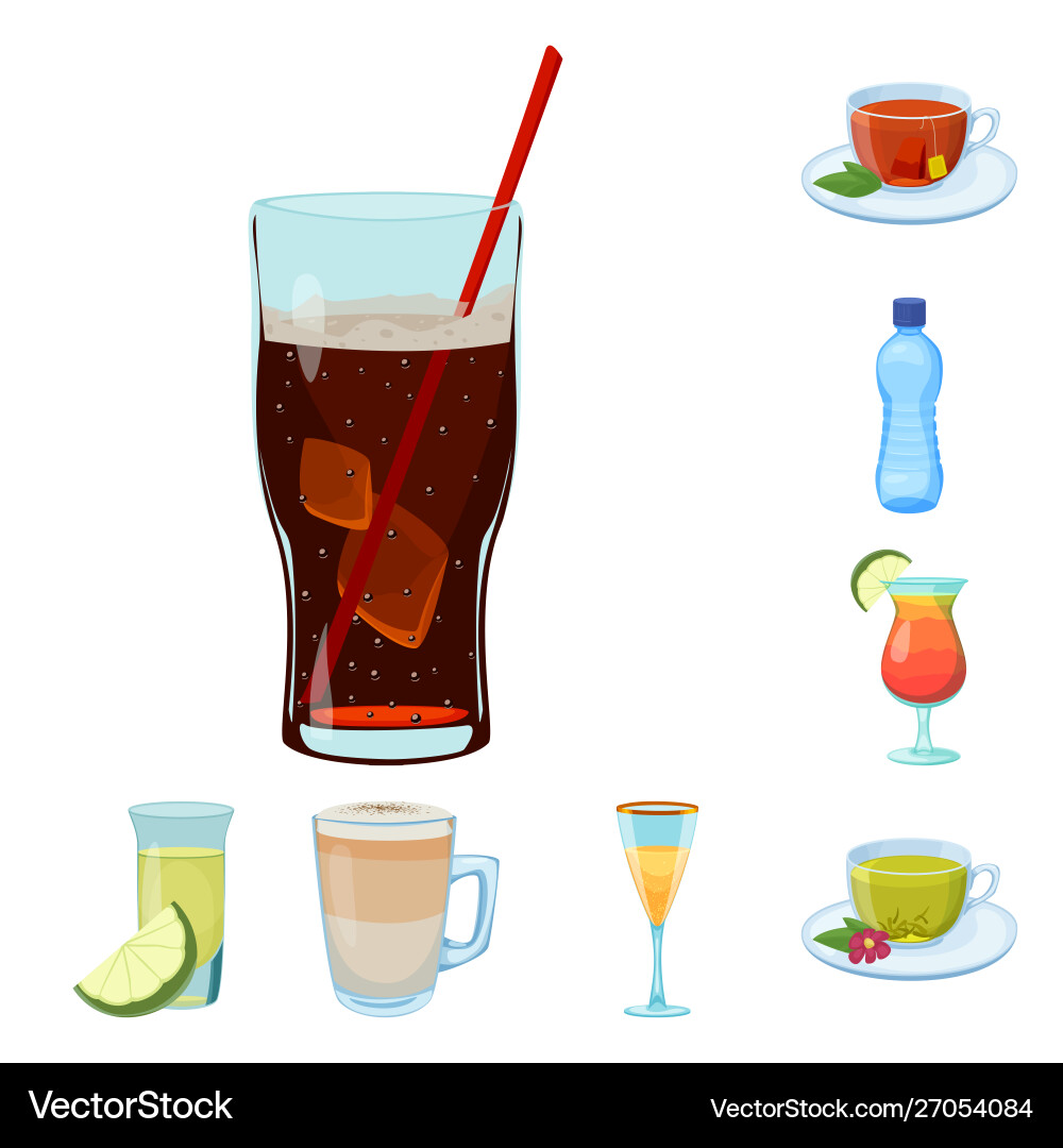 Isolated object drink and bar symbol Isolated object drink and bar symbol vector image