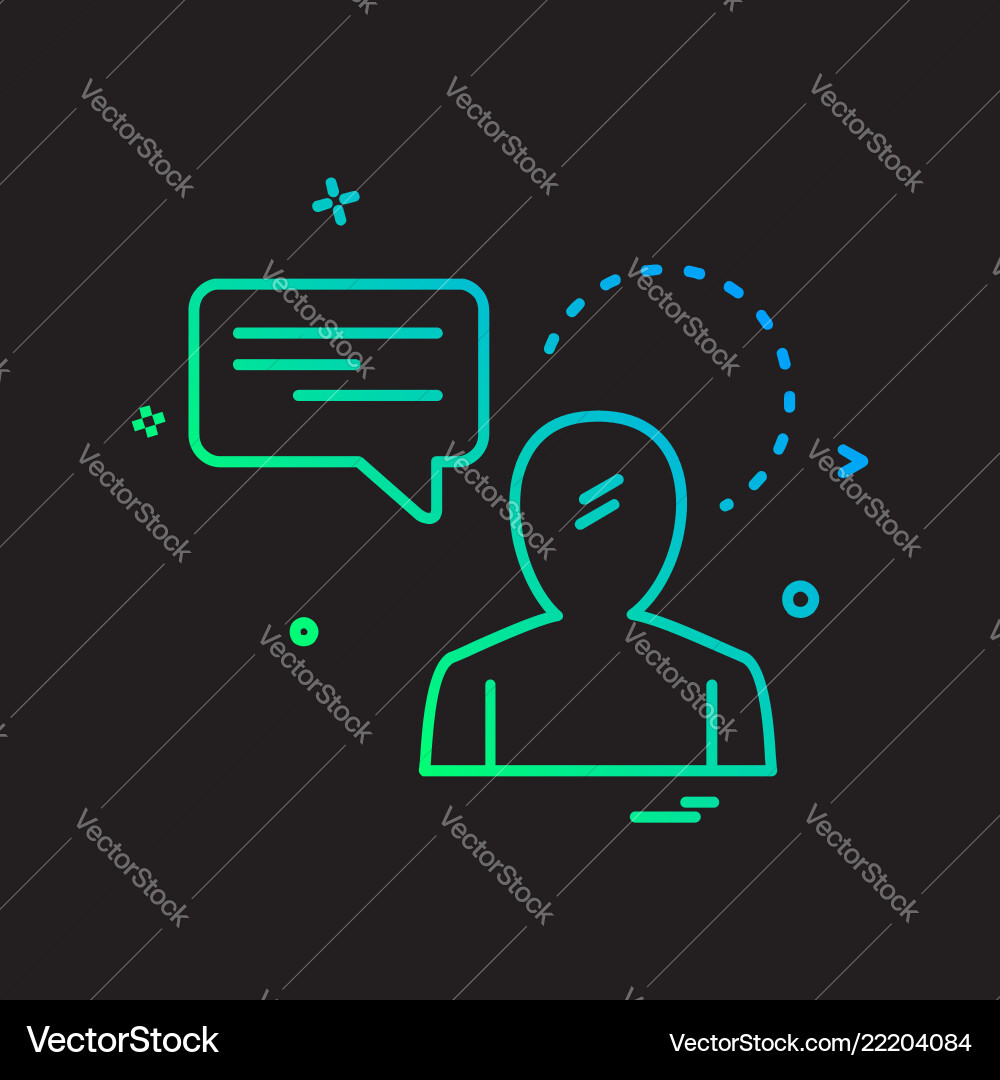 Message icon design Message icon design Vector Image