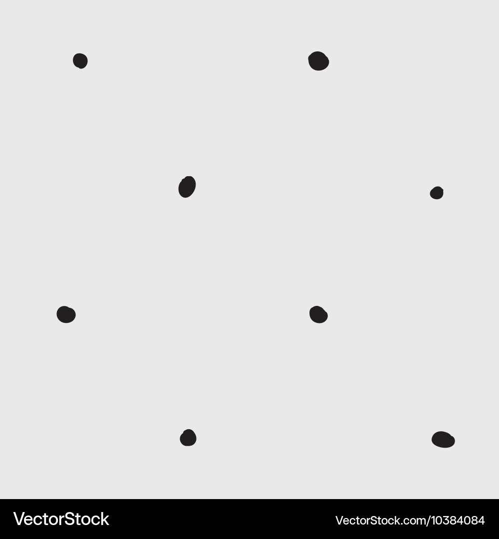 Minimal monochrome handwritten pattern dots vector image