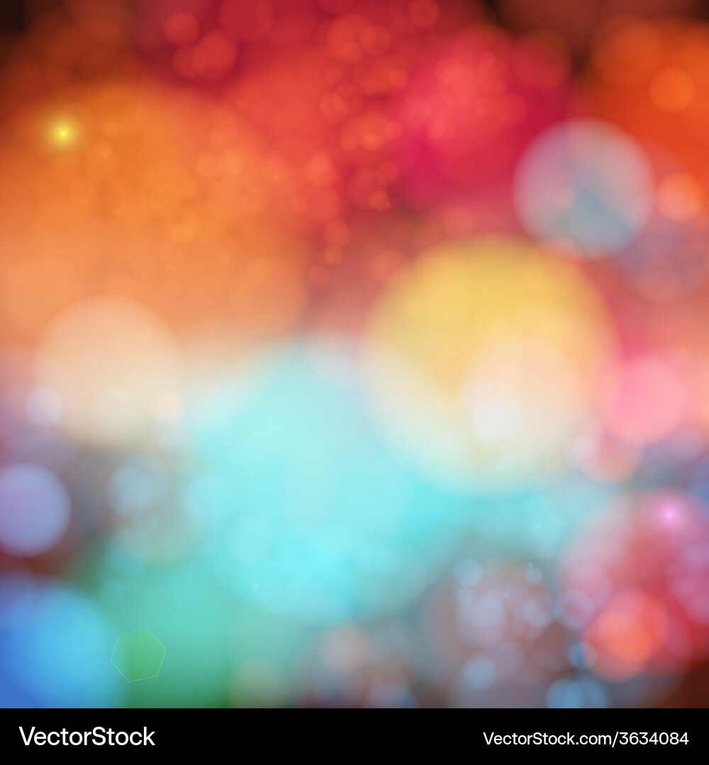 Soft blurry background with bokeh effect vector image