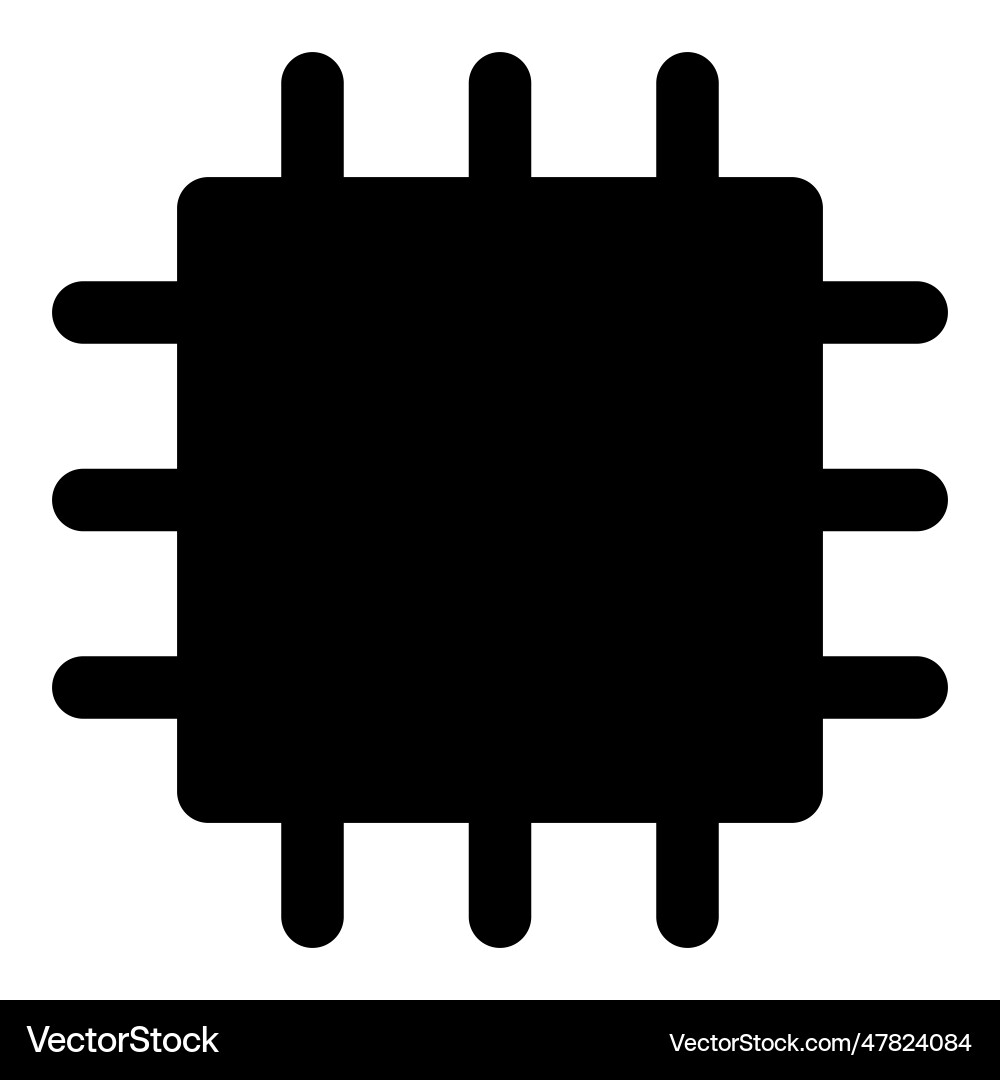 Wireless microchip a device controller vector image