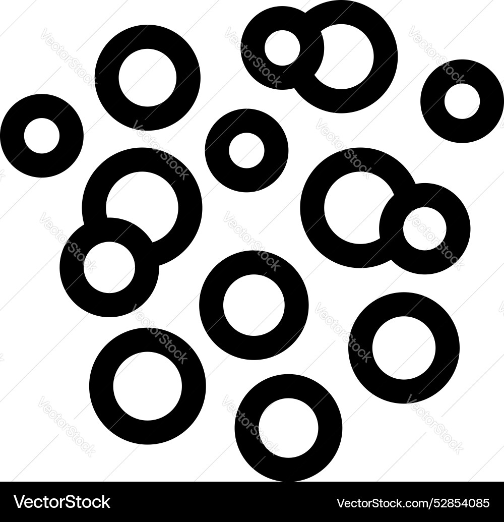 Abstract minimalist pattern with overlapping Abstract minimalist pattern with overlapping vector image