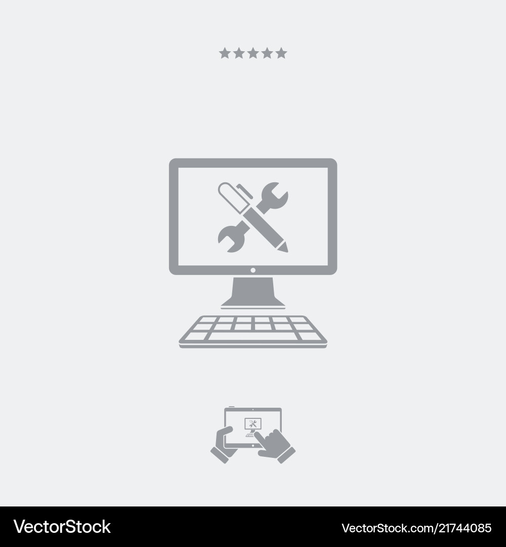 Application for project and design vector image