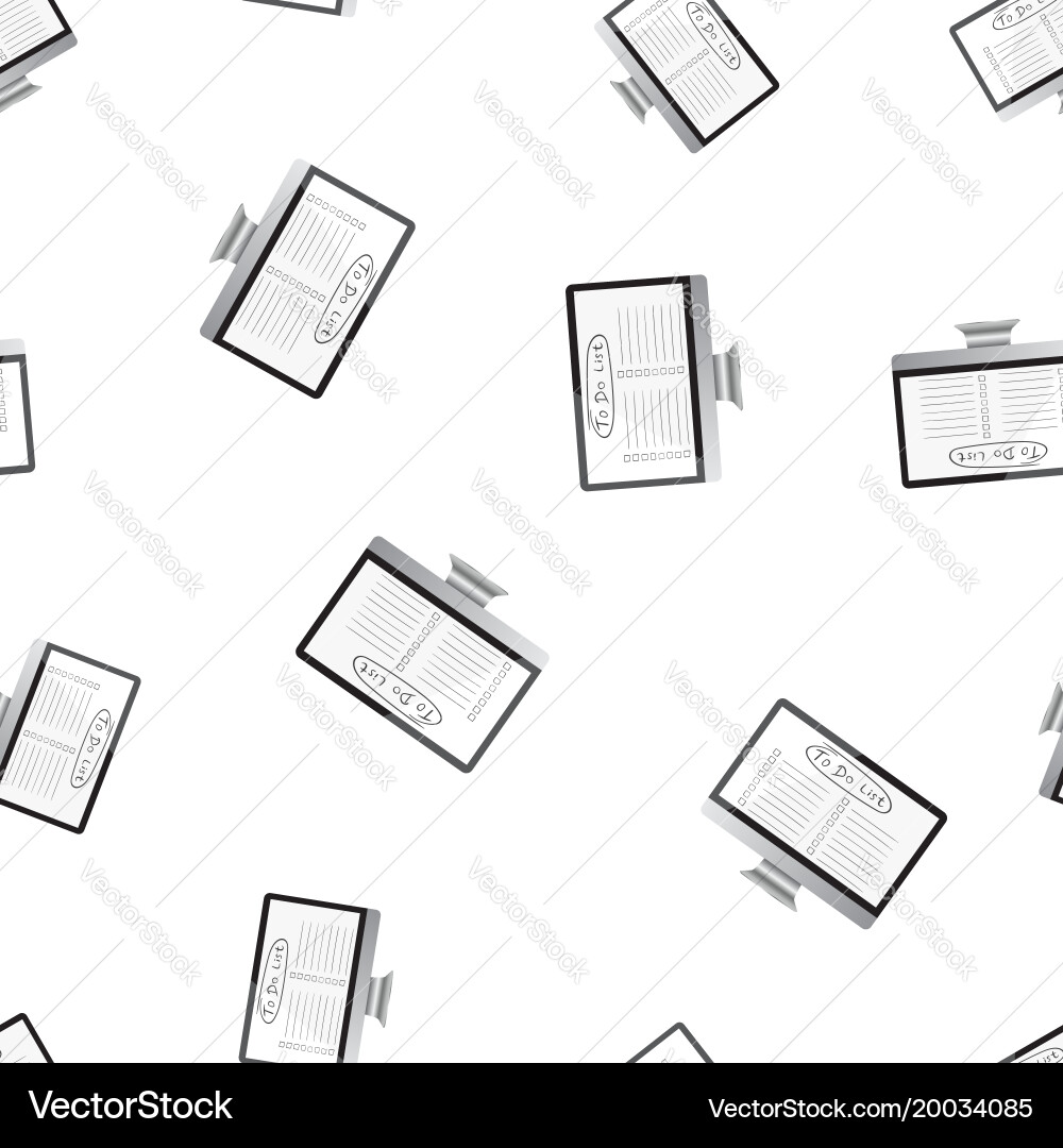 Businessman to do list checklist with computer vector image