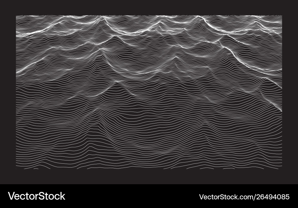 Dynamic Wavy Line Background vector image